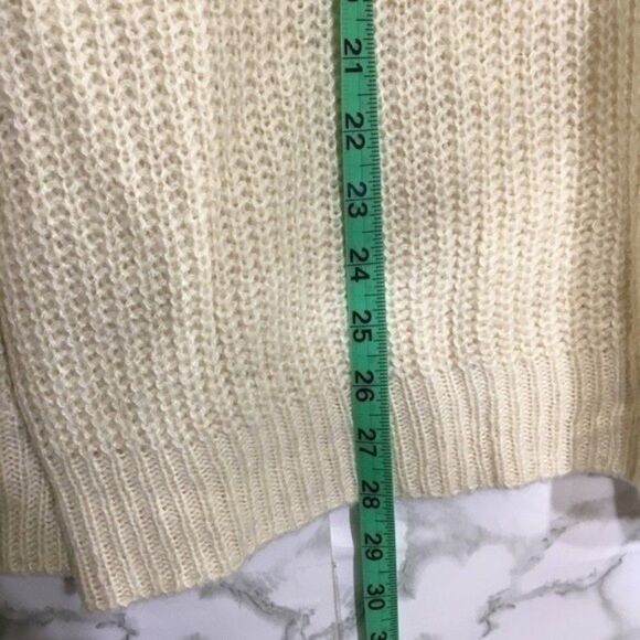 POPSUGAR COLOR BLOCK COWL NECK KNIT BUBBLE SLEEVES SWEATER LARGE CASUAL COMFY - Picture 6 of 10